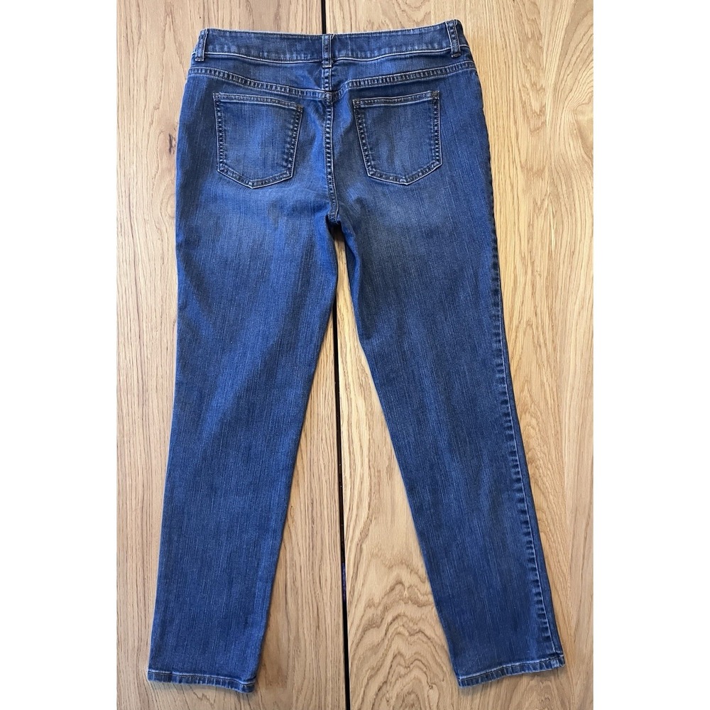 Chicos platinum denim jeans 1.5 US size 10 Slim Ultimate Fit - Picture 3 of 9